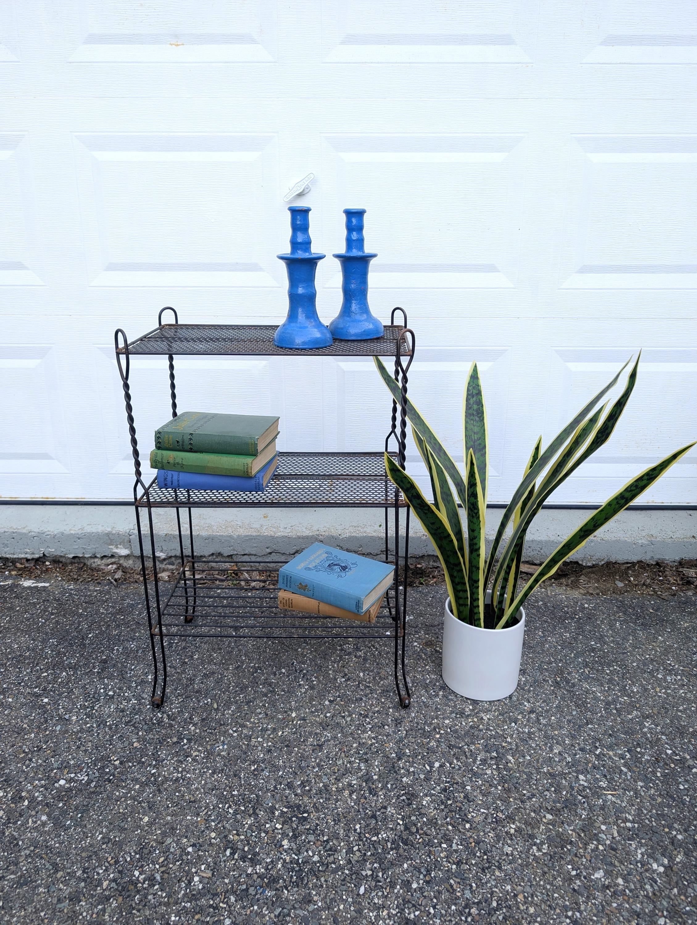 Mid Century Wire Shelf - Etsy