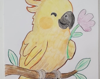 little yellow parrot