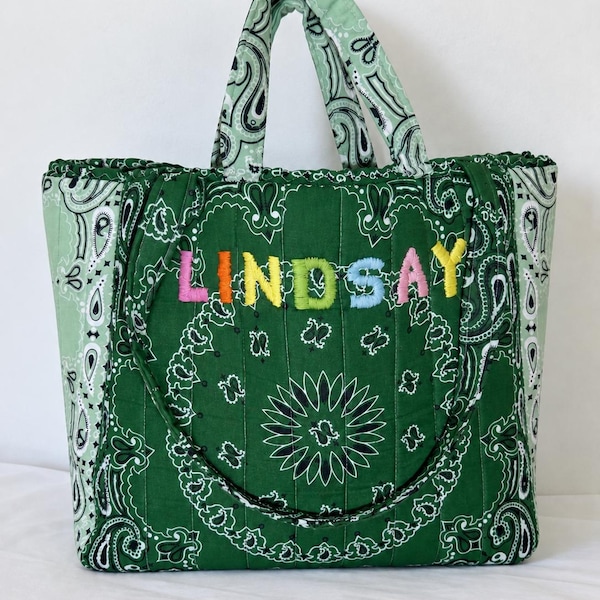 Custom Bandana Tote Bag