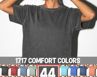 Comfort Colors C1717 Tshirt Mockup Bundle | CC 1717 T-Shirt Mock-up Bundle | Realistic Trendy Model Aesthetic | Oversized Vintage Shirt Mock