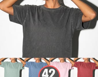 Comfort Colors C1717 Tshirt Mockup Bundle | CC 1717 T-Shirt Mock-up Bundle | Realistische Trendy Modell Ästhetische | Oversized Vintage Shirt Mock