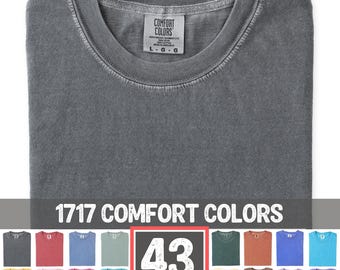 Comfort Colors 1717 Mockup Bundle | C1717 Folded Tshirt Mock Up | Flat Lay Mock-up Bundle | Shirt Muti Color Pack | Real Photo T-Shirt Mocks
