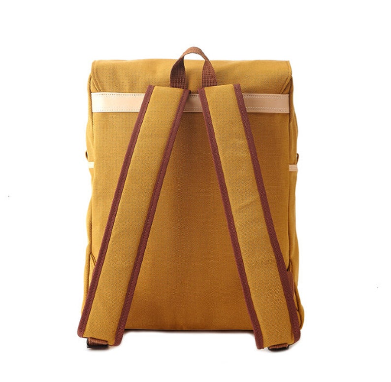 Simple Cotton Square Backpack charcoal Gray Etsy