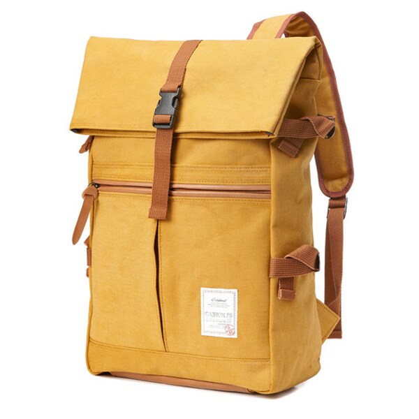 Tidy Urban Cotton Backpack (Mustard)