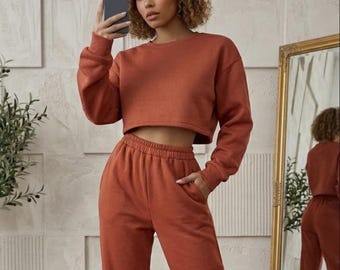 Loungewear Set Pattern, Sweat Set Pattern, Jogger Sewing Pattern, Women's Sweatpants Sewing Pattern Pants, Easy Joggers, Sweatshirt
