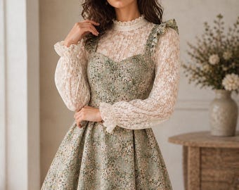 Schnittmuster für ein Kleid (PDF), Größen XS-XXXL, Damenschnittmuster, Rüschenkleid