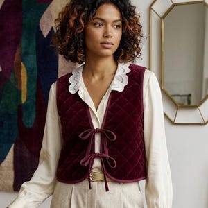 Vest Pattern | Front Tie Top Pattern | Vest Sewing Pattern | Top sewing pattern | Women Sewing Patterns | Quilted Vest | Patchwork Vest
