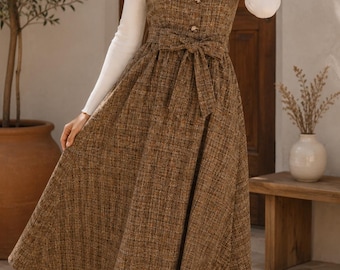 Overall Dress Sewing Pattern, Dress Pattern, Sewing Patterns, Women Dress Pattern, Midi Dress pattern, Milkmaid Dress Pinafore Dress