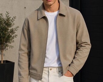 Schnittmuster für Herrenjacke, Herrenjacken-Schnittmuster, Herren-Nähschnittmuster, Herrenjacke mit Reißverschluss, Herren-Schnittmuster, Schnittmuster für Herrenjacke mit Reißverschluss