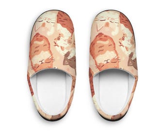 Pantuflas de gato adorables - Regalo para amantes de los gatos - Zapatos acogedores para la casa de tu gato