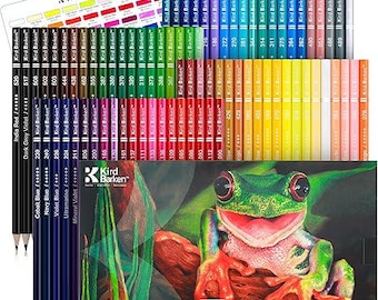 Kird Barken 80 Colored Pencils Set – Professional Oil-Based Soft Core Coloring Pencils for Adults
