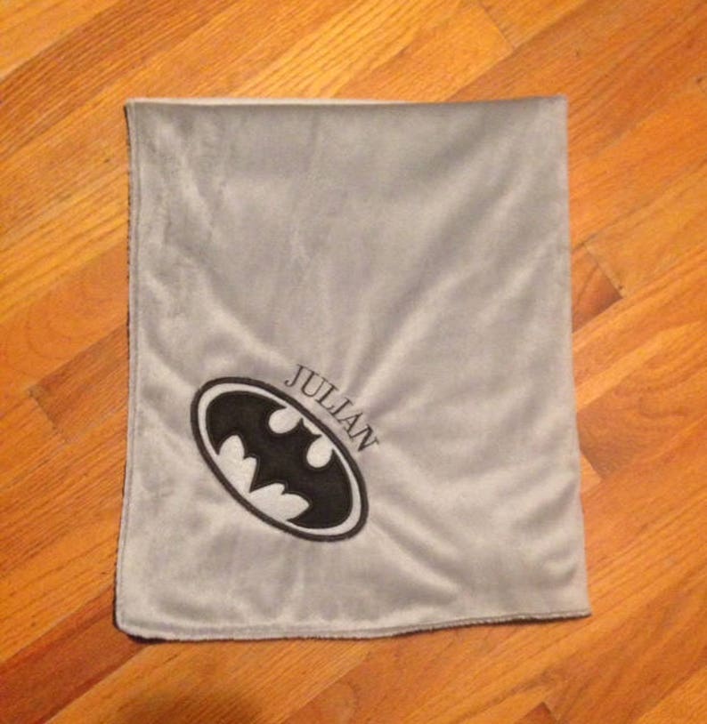 Batman Blanket Fleece Blanket Baby Blanket Personalized Etsy