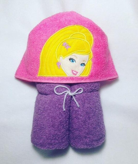 barbie bath towel