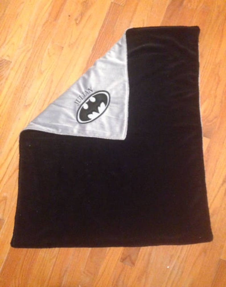 Batman Blanket Fleece Blanket Baby Blanket Personalized Etsy