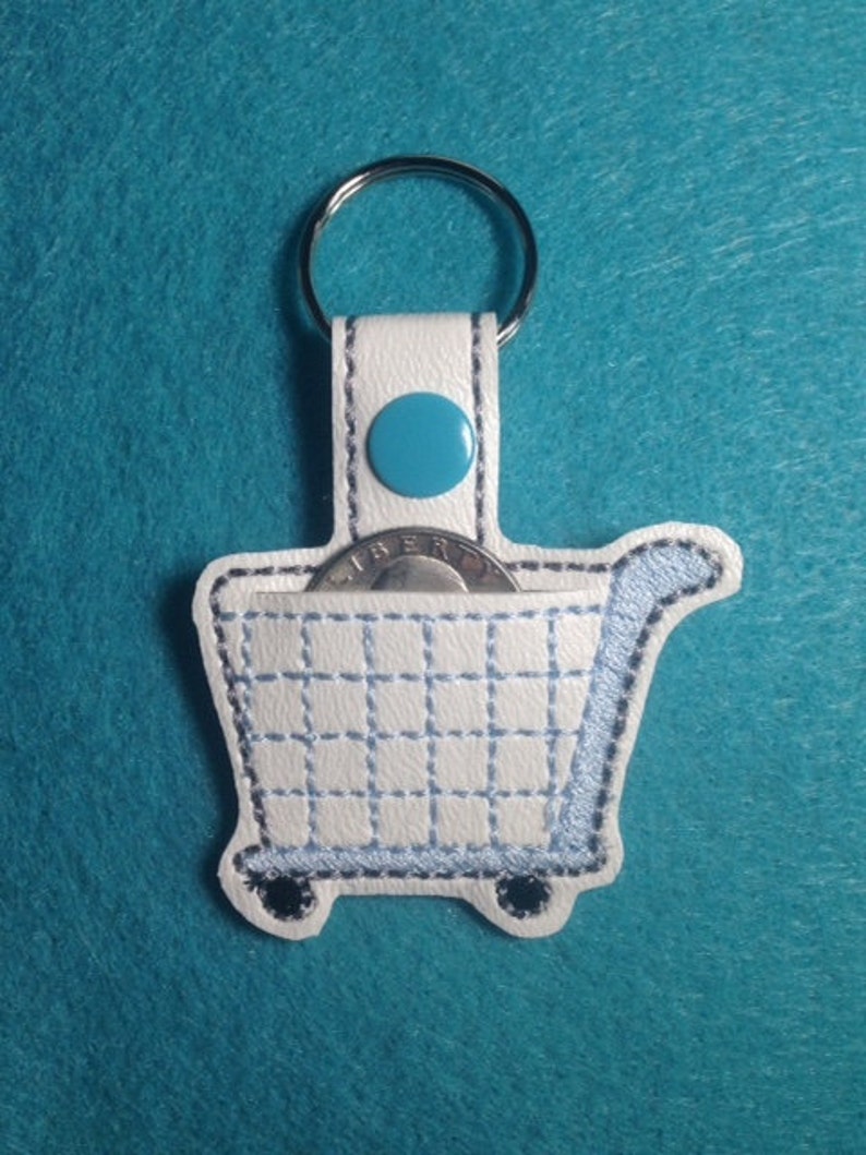 Shopping Cart Quarter Holder Shopping Cart Key Fob Etsy