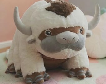 Appa Sky Bison Plush Toy | Soft Flying Fantasy Creature Cuddle Buddy