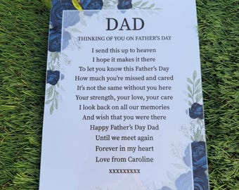 Tarjeta conmemorativa del Día del Padre (Personalizable)