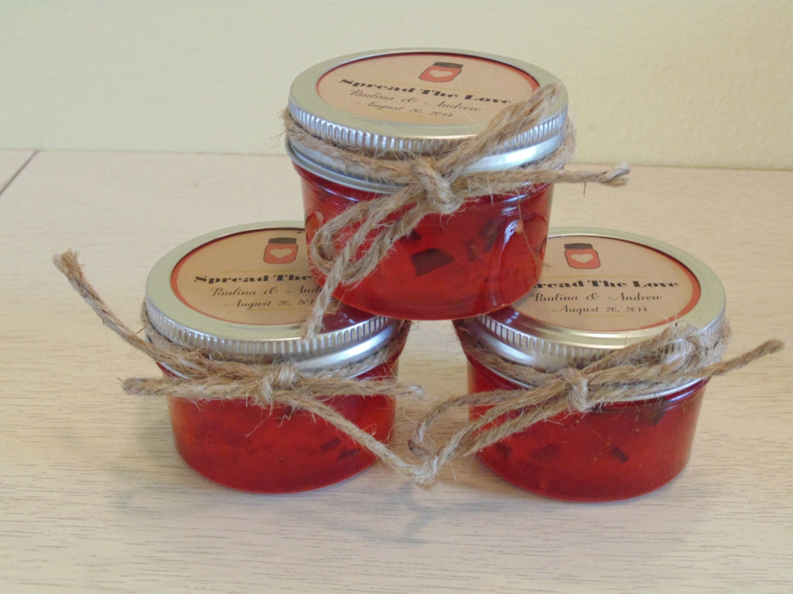 Mason Jar Jam Wedding Favors Mini jars shower favors Etsy