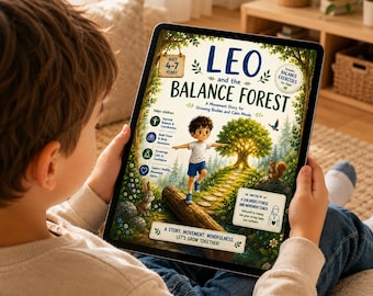Leo and Balance Forest Storybook | Kids Balance Exercises, Movement Activities (Ages 4-7) (Printable PDF)