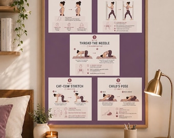 5 Minute Posture Reset Poster | Sport Science Mobility Routine (Digital Download)