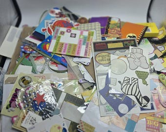 Junk Journaling Scrapbooking vintage Éphémères, autocollants, étiquettes, embellissements