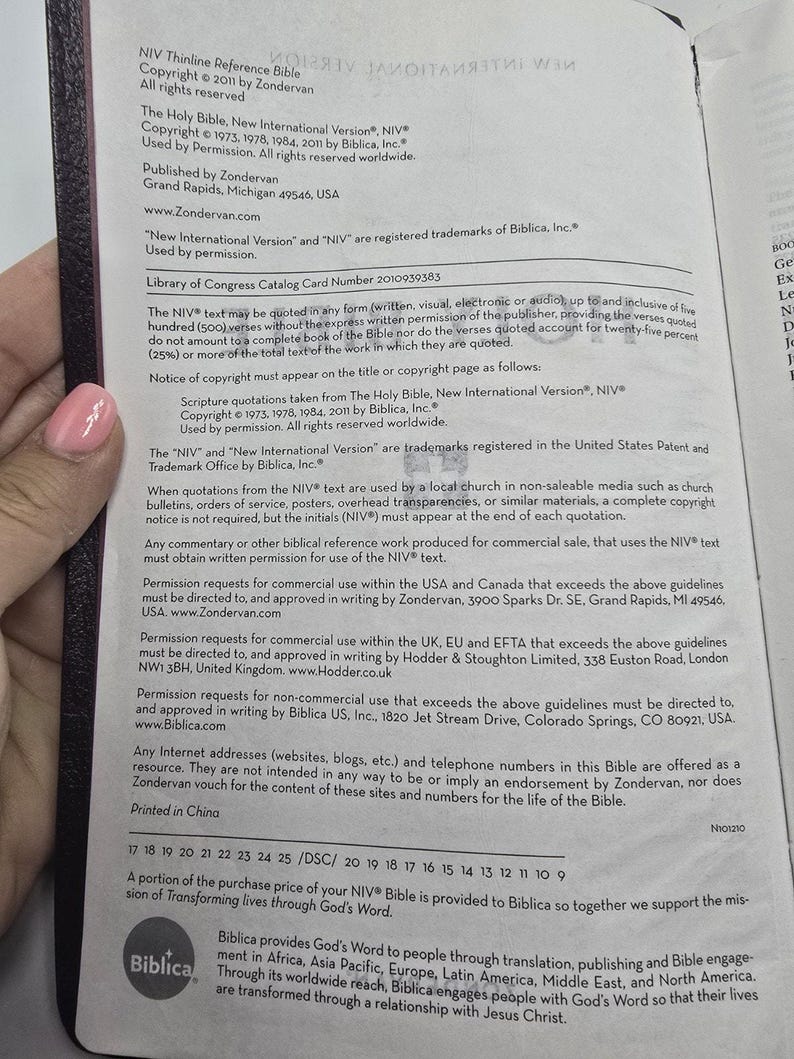 Zondervan NIV Bible 2011 Cuir reconstitué noir image 3