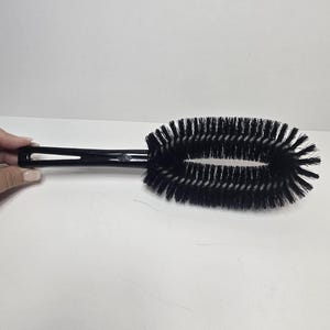 Vintage Stanley Home Lint Clothes Suit Brush Black Handle Black Bristles