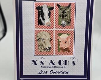X's & Oh's Vichy Country, motif de point de croix compté Lisa Overduin Farm