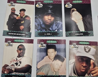 Vintage Yo! MTV Raps Trading Cards 1990s Music Rappers Collectible