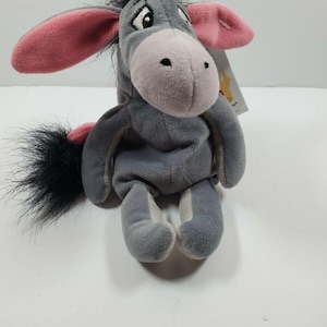 Walt Disney Store EEYORE BEAN BAG 8&quot; Stuffed Animal Toy Winnie The Pooh New