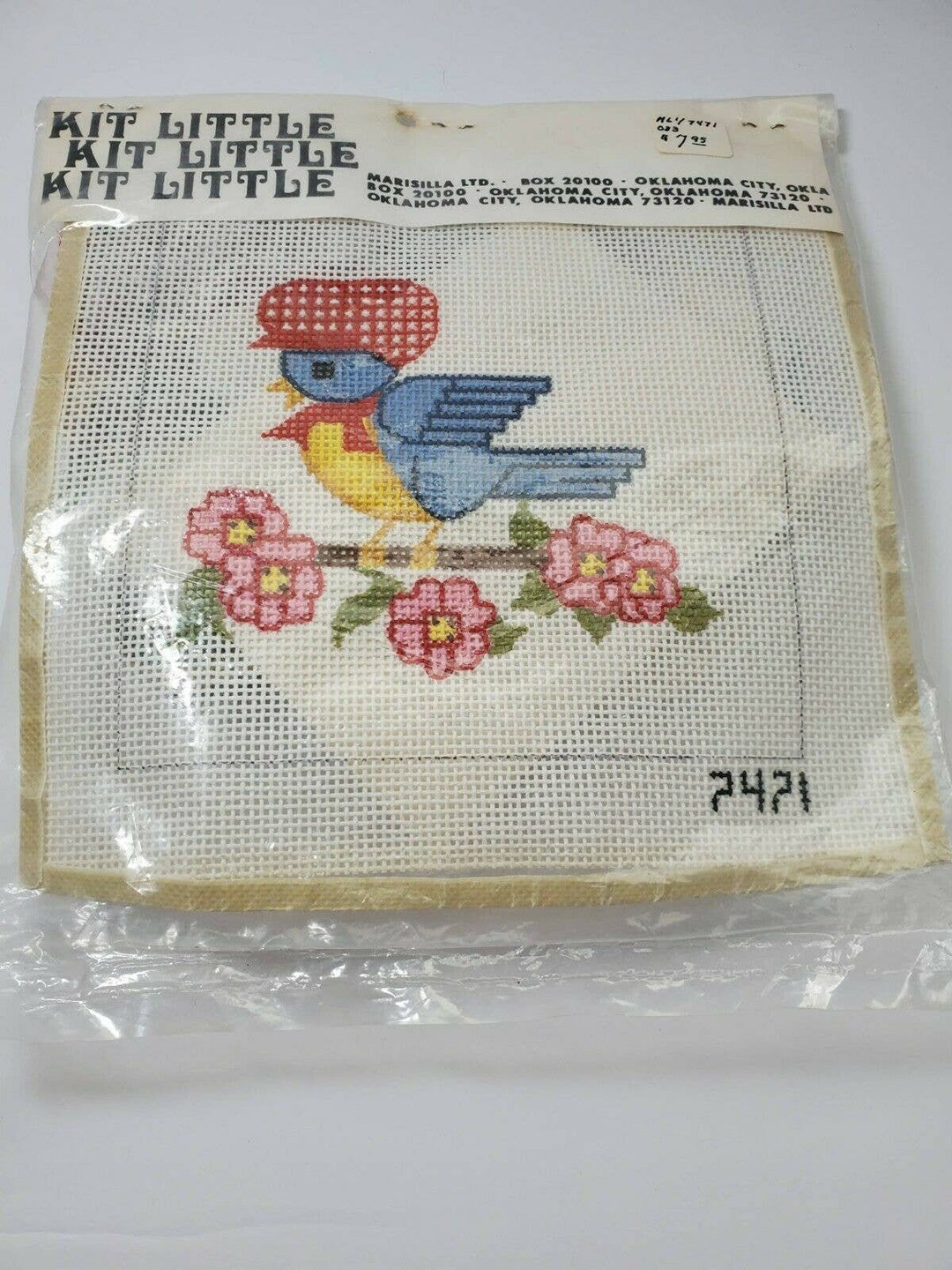 Vintage Kit Little Bird Needle Point Etsy