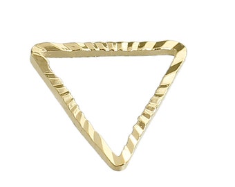 15x15mm Jewelry Finding Jewelry Making Supplies Ships from USA O129 10pc Gold Plated Diamond Bead Frame Geo Pendant Dainty Charm