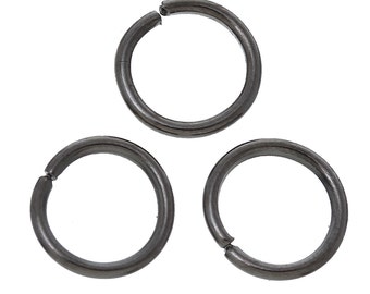 100pcs 6mm Gunmetal Jump Ring - 21 Gauge, Jewelry Finding, Jewelry Making Supplies, Jump Ring, Necklace, Bracelet, Ships from USA - JR131