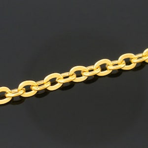 32ft Gold Plated Cable Chain - 3x2.5mm - Wholesale Chain, Bulk Chain, Necklace Chain, Jewelry Finding, Jewelry Making, Ships from USA - CH6