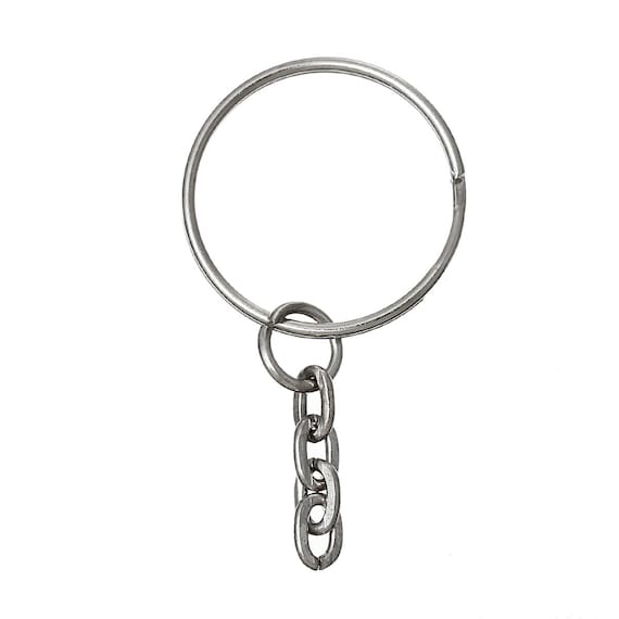 10pcs Silver Tone Keychains Keyrings 24mm Ring DIY Key Chain, Jewelry  Finding, Jewelry Making Supplies, Ships From USA CH53 