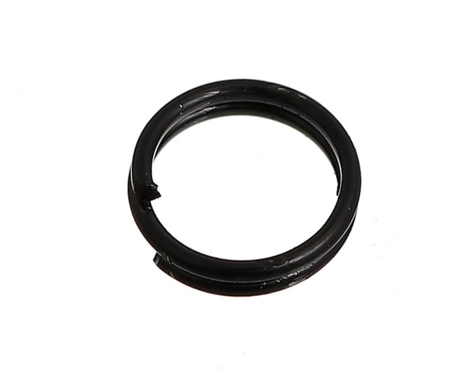 25MM Round Black Split Ring, Black Circle Key Ring, 25MM Key Ring