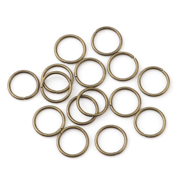 100pcs 7mm Antique Bronze Jump Ring - 21 Gauge - Jewelry Finding, Jewelry Making Supplies 21g, Lead Nickel Free, DIY, Ships from USA - JR135