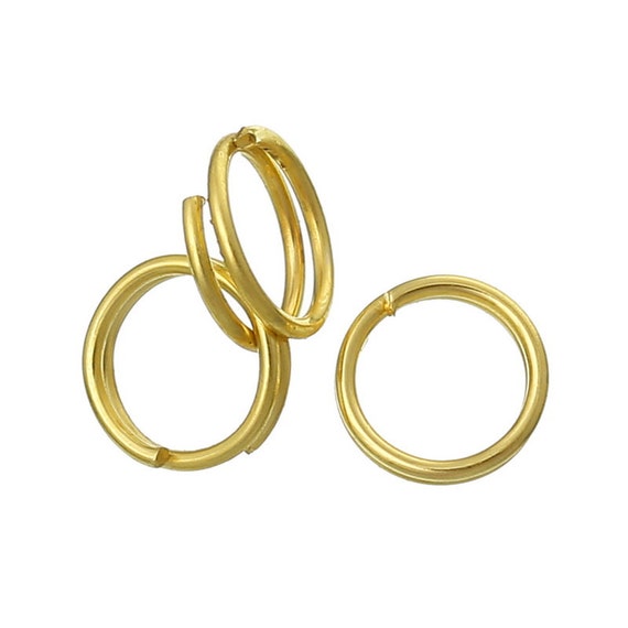 100pcs 6mm Gold Plated Split Ring Jewelry Finding Jewelry - Etsy