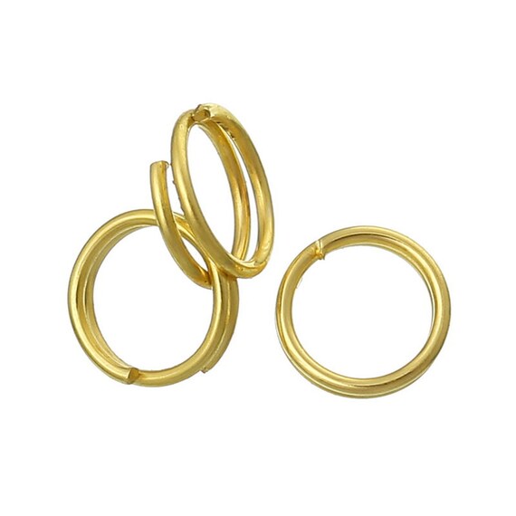 100pcs 6mm Gold Plated Split Ring Jewelry Finding Jewelry Etsy