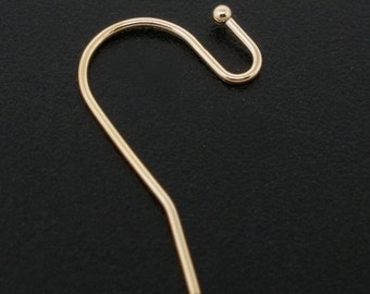 30pcs Rose Gold Plated Copper Earring Finding - 21x12mm - Jewelry Finding, Jewelry Making Supplies, Ear Wire, Shipped from USA - E36