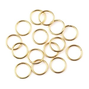 100pcs 6mm Gold Plated Jump Ring - 21 Gauge - Jewelry Finding, Jewelry Making Supplies, 21g, Lead Nickel Free, DIY, Ships from USA - JR99