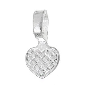 50pc Silver Plated Bails/Glue Pads - 16x8mm - Pendant Making Jewelry Finding, Jewelry Making Supplies, Necklace, DIY, Ships from USA - B33-2