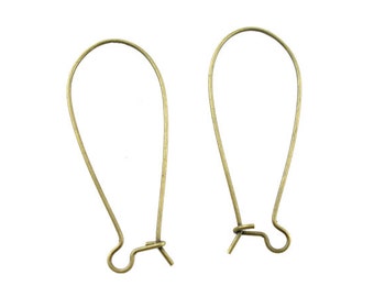 20pcs Antique Bronze Ear Wire Finding - 15x35mm - Shipped from USA, Bronze Finding, Earring Finding, Jewelry Finding, DIY, Supplies - E14