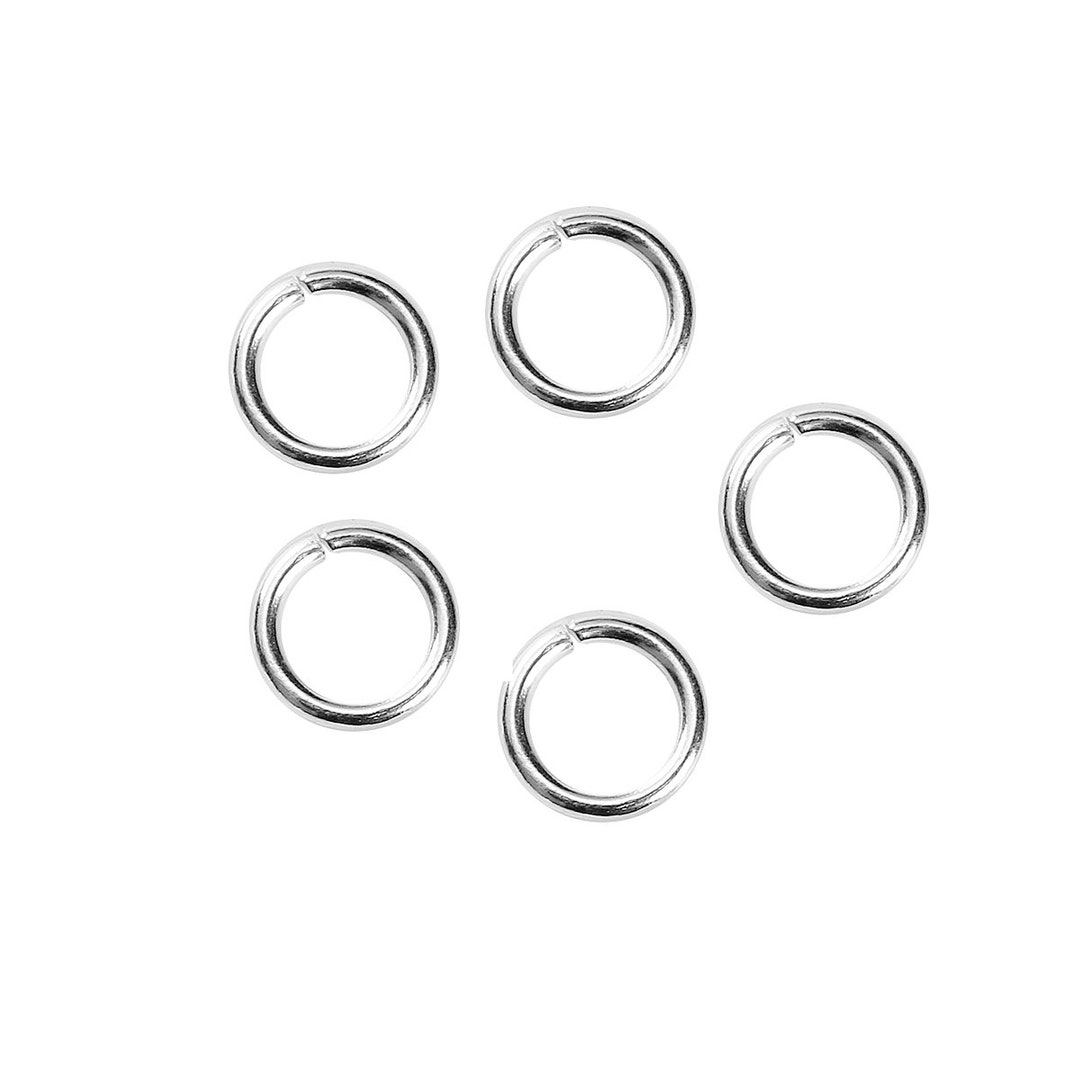 100pcs 8mm Silver Plated Jump Ring 16 Gauge Jewelry - Etsy