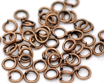 100pcs 3mm Copper Tone Jump Ring - 22 Gauge - Jewelry Finding, Jewelry Making Supplies, 22g, Lead Nickle Free, DIY, Ships from USA  - JR29