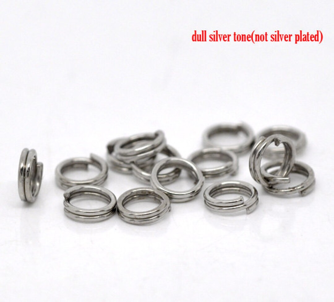 100pcs 5mm Silver Tone Split Ring Jewelry Finding Jewelry Etsy