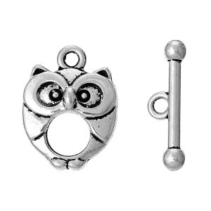 Bracelet 20pcs Antique Silver Toggle Clasp Necklace Jewelry Finding 11x15mm Jewelry Making Supplies C2 Ships from USA