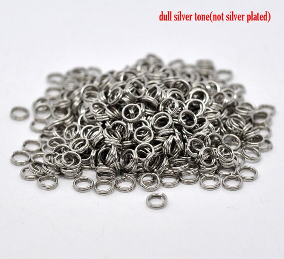 10/100pcs Sterling Silver Split Ring, s925 Silver Key Ring For Jewelry  Making Supplies, Split Rings 4mm 5mm 6mm 8mm