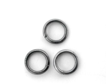 100pcs - 5mm Open Gunmetal Jump Rings - 21 Gauge - Jewelry Finding, Jewelry Making Supplies, Gunmetal Supplies, DIY, Ships from USA - JR20