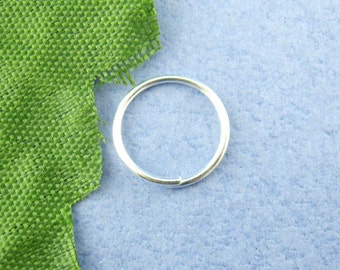 100pcs 10mm Silver Plated Jump Ring - 21 Gauge - Jewelry Finding, Jewelry Making Supplies, Necklace, Bracelet, DIY, Ships from USA  - JR41